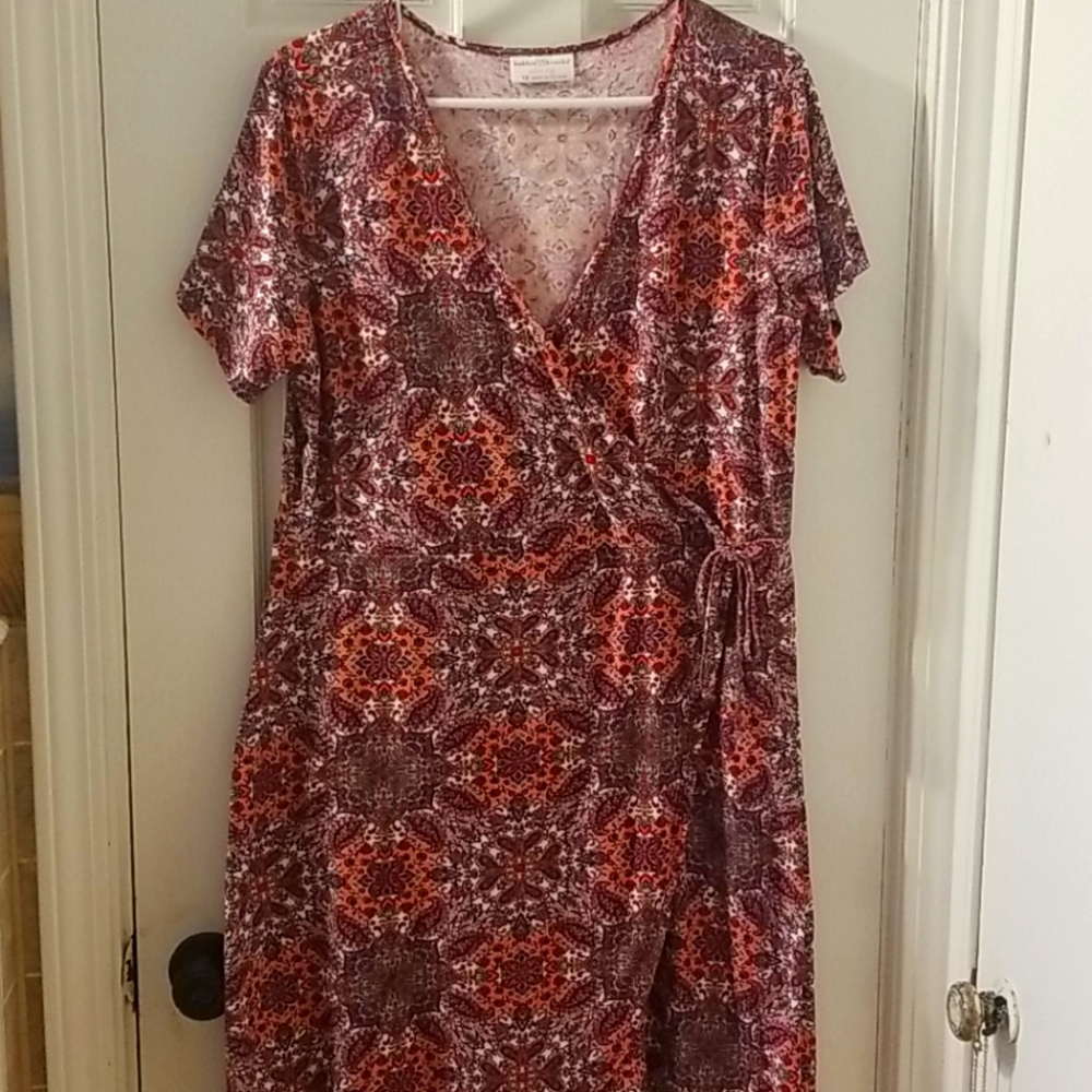Paisley patterned knee length dress